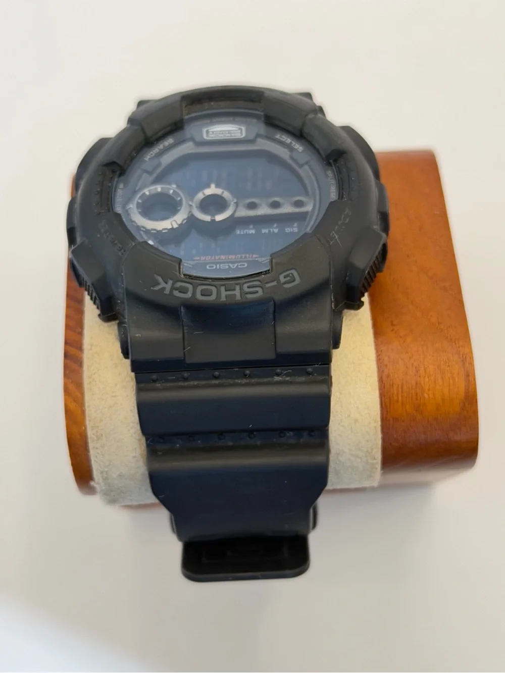 Casio‎ G-Shock GD100-1B black resin digital watch, very good